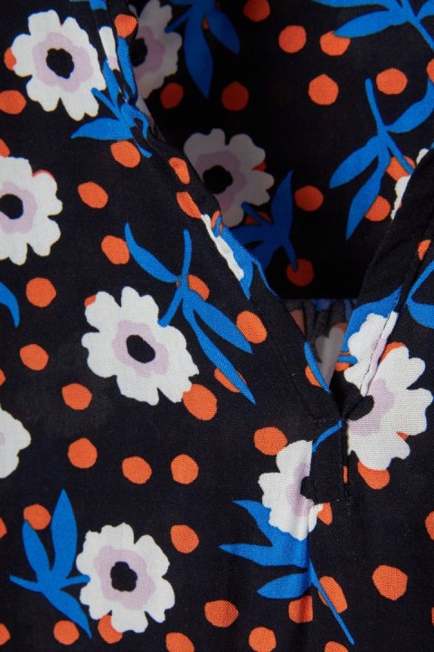 MARKS&SPENCER nieszablonowa bluzka koszulowa motyw kwiatów 44