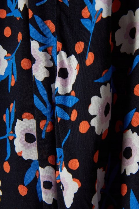 MARKS&SPENCER nieszablonowa bluzka koszulowa motyw kwiatów 44