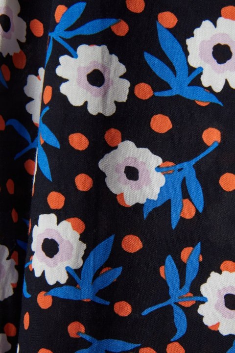 MARKS&SPENCER nieszablonowa bluzka koszulowa motyw kwiatów 44