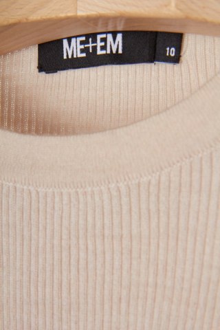 ME+EM delikatny sweter wełna pastelowy róż 36