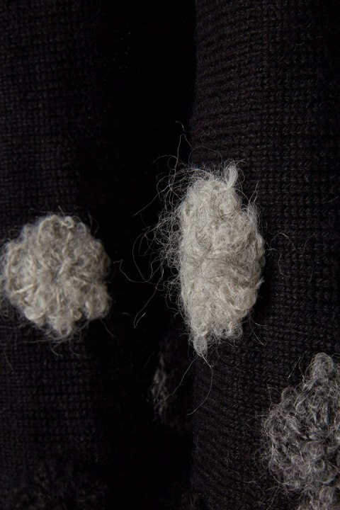 MONTSE BADELL mięciutka unikatowa spódnica dzianina alpaka hand made M