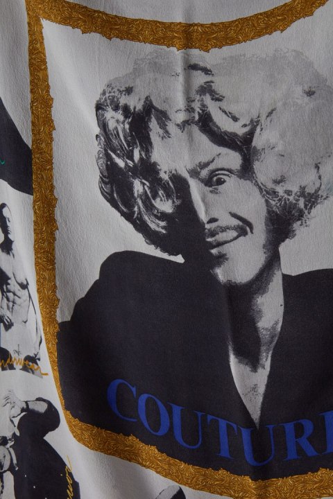 MOSCHINO - niespotykana jedwabna apaszka FRANCO