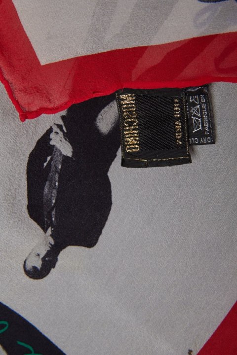 MOSCHINO - niespotykana jedwabna apaszka FRANCO