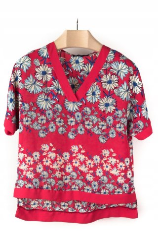 NEXT - delikatna luźna tunika w kwiaty - 36