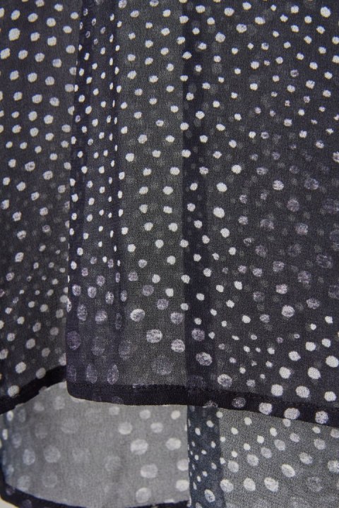 NILE delikatna bluzka koszulowa motyw groszków L