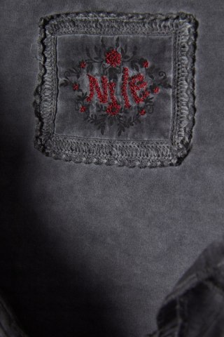 NILE wyjątkowa romantyczna bluzka bawełna falbanki S