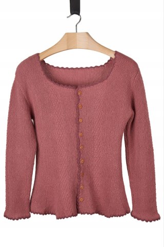 Niespotykany sweter wełniany rękodzieło - L