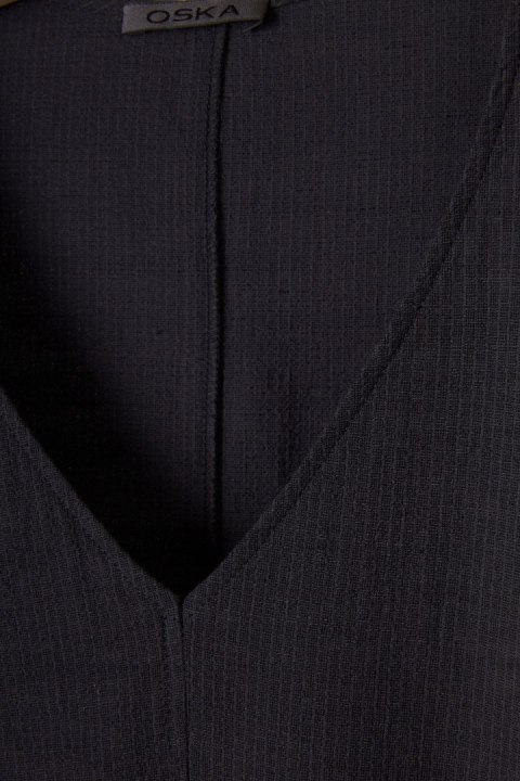 OSKA - zjawiskowa sukienka len bawełna - S/M