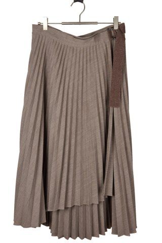 PANICALE - luksusowa włoska spódnica plisowana z wełną - 40