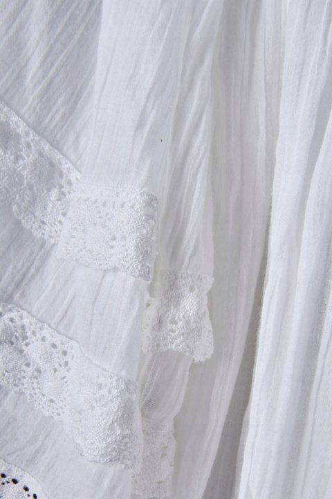 PHASE EIGHT fenomenalna luźna bluzka ivory koronki marszczenia 40