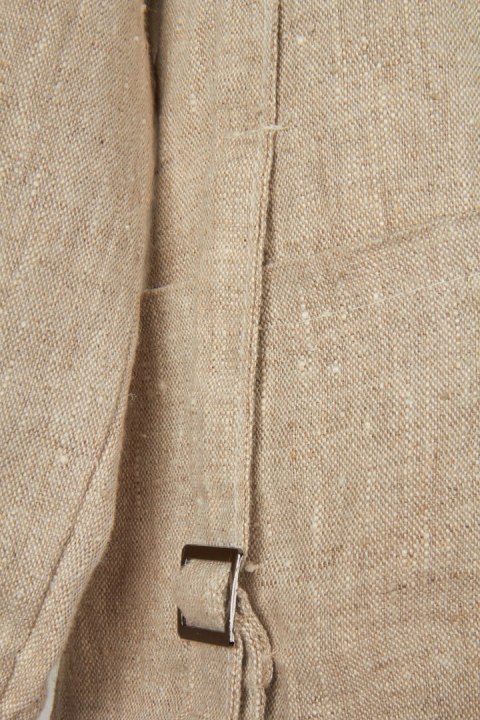 SARAH SANTOS - włoska tunika bluzka surowy len - L