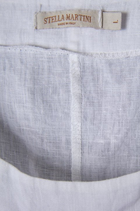 STELLA MARTINI - włoska bluzka lniana delikatny len - L