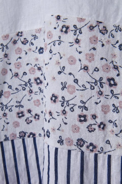 STELLA MARTINI - włoska bluzka lniana delikatny len - L