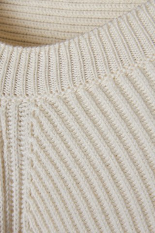 STELLA McCARTNEY - luksusowy asymetryczny sweter wełna cream - 36