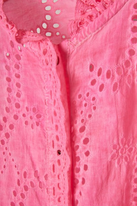 Śliczna włoska bluzka piękny kolor i haft - L