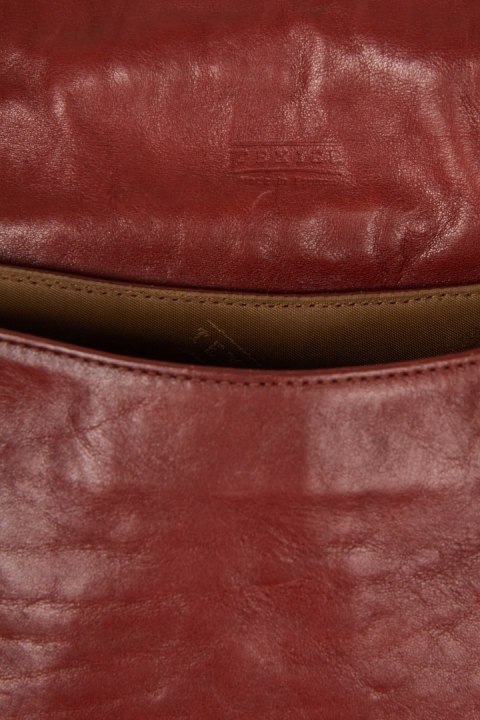 TEXIER - oryginalna torebka skórzana piękny ciepły brąz