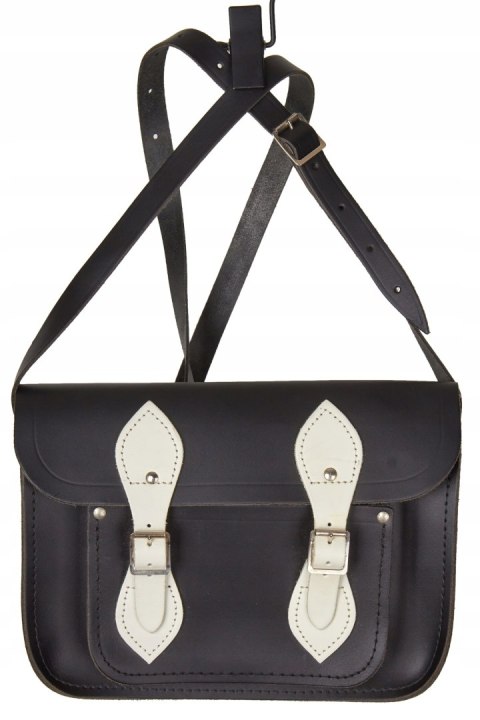 THE CAMBRIDGE SATCHEL COMPANY torebka skórzana monochromatyczna matowa