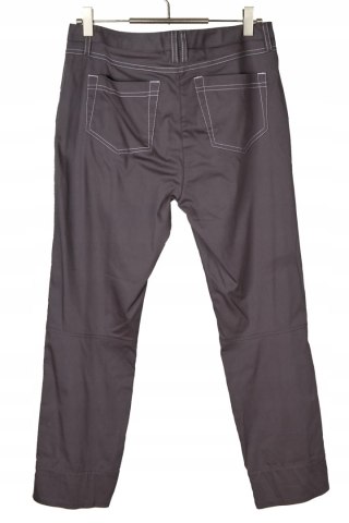 VALIENTE - mięciutkie spodnie bawełna stalowy kolor - 38