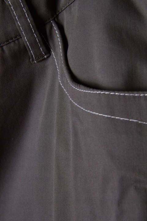 VALIENTE - mięciutkie spodnie bawełna stalowy kolor - 38