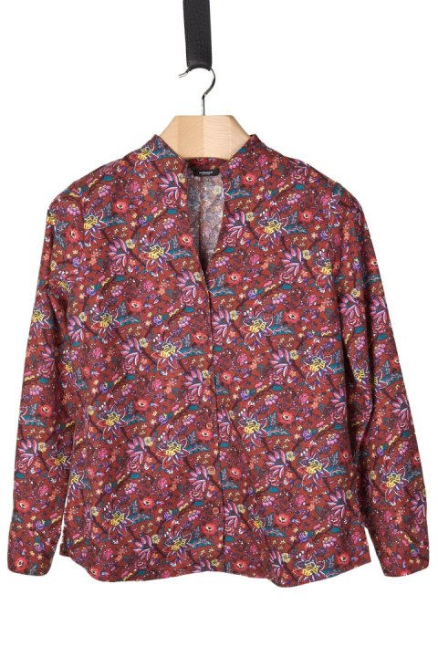 WALBUSCH przyjemnie ciepła bluzka koszulowa bawełna piękny wzór 40