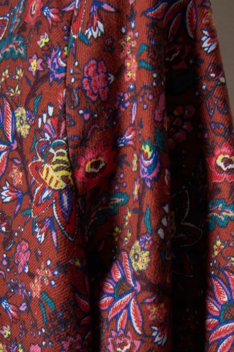 WALBUSCH przyjemnie ciepła bluzka koszulowa bawełna piękny wzór 40