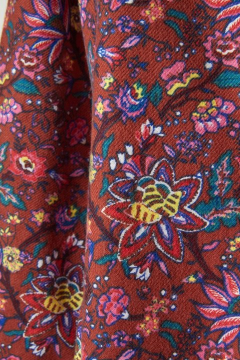 WALBUSCH przyjemnie ciepła bluzka koszulowa bawełna piękny wzór 40