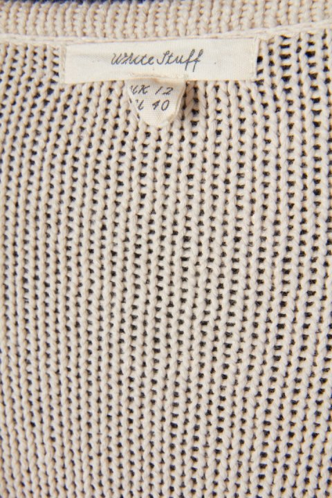 WHITE STUFF mięciutki sweter bawełna rozpinany 38