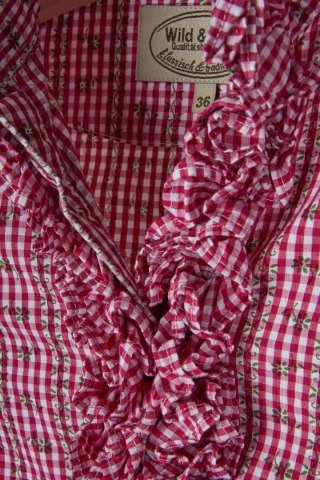 WILD&WALD - ciekawa bluzka drobna kratka - 36