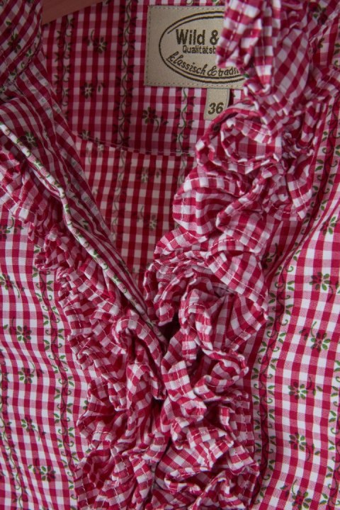 WILD&WALD - ciekawa bluzka drobna kratka - 36