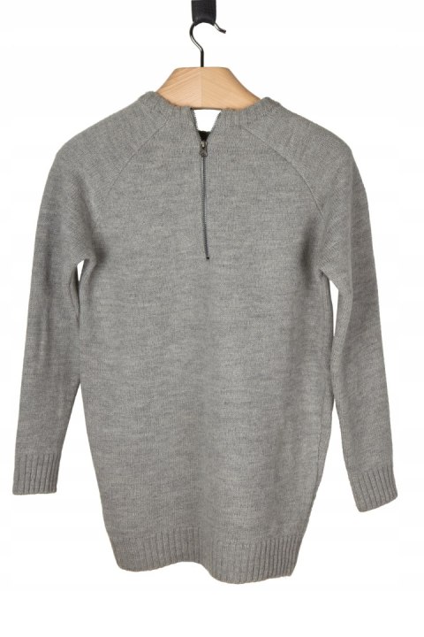 WUNDERWERK mięsisty ciepły długi sweter tunika wełna luźny krój S