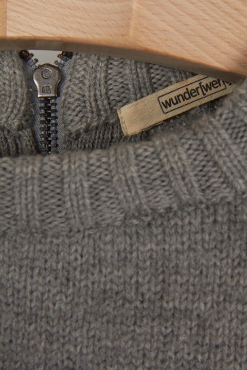WUNDERWERK mięsisty ciepły długi sweter tunika wełna luźny krój S