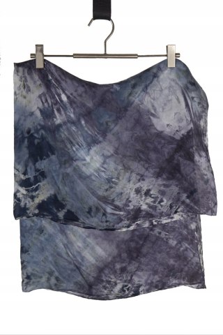 Zjawiskowa mięsista apaszka jedwabna wzór ombre