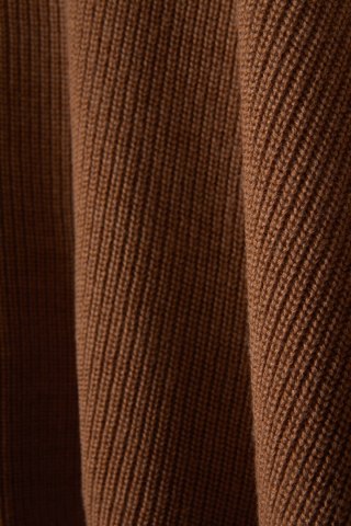 A.M.LONDON - artystyczny sweter ponczo wełna merynosa kolor camel - 38