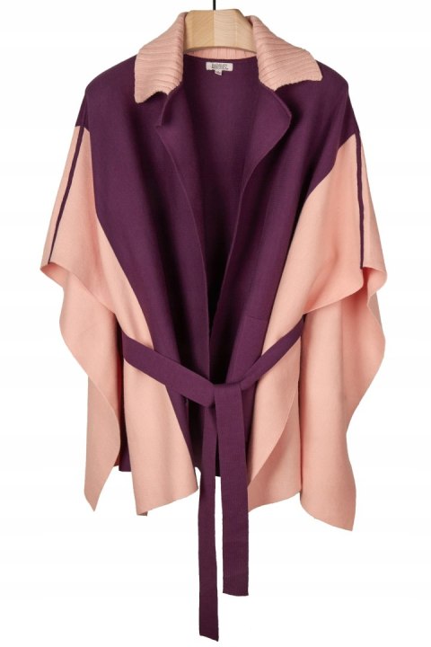 BADGLEY MISCHKA - wyszukany sweter ponczo piękny kolor - M/L