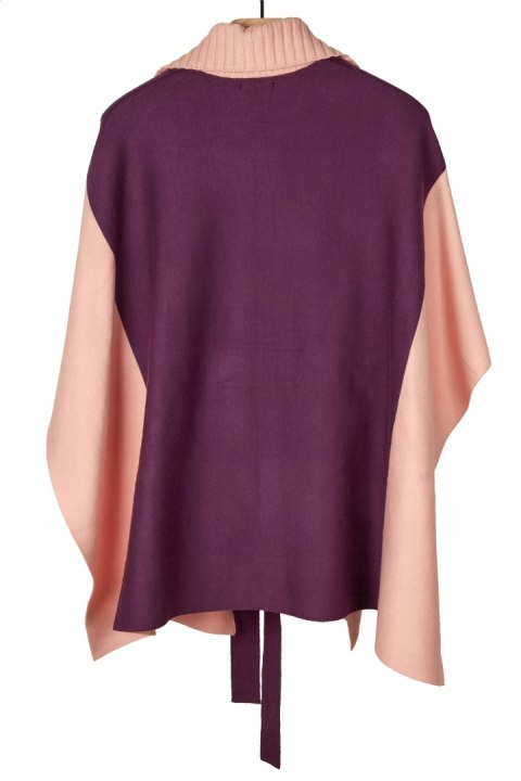 BADGLEY MISCHKA - wyszukany sweter ponczo piękny kolor - M/L