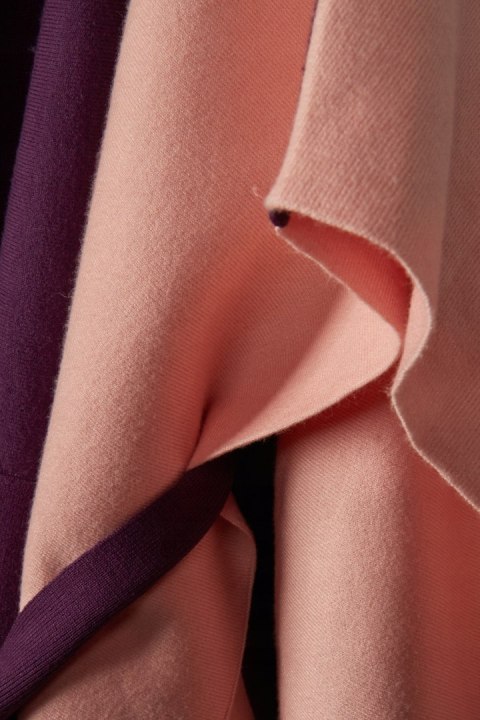 BADGLEY MISCHKA - wyszukany sweter ponczo piękny kolor - M/L