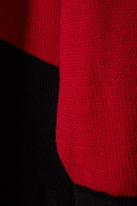 BILL BABER butikowa szkocka dzianina sweter wełniany luźny krój L/XL