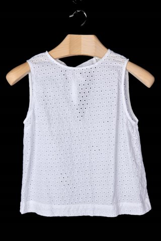 BOOMERANG lekka bluzka haftowana wiązana na plecach 34