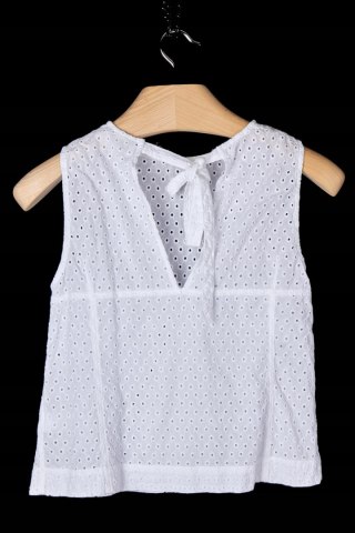 BOOMERANG lekka bluzka haftowana wiązana na plecach 34