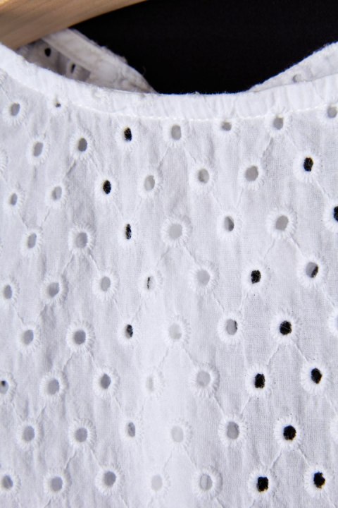 BOOMERANG lekka bluzka haftowana wiązana na plecach 34