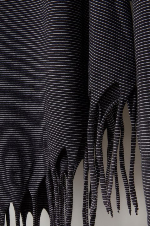 BORIS INDUSTRIES - wyszukana bluzka z frędzlami-XL