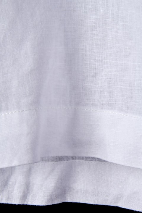 C&A bluzka koszulowa szlachetny len oversize śnieżna biel 40