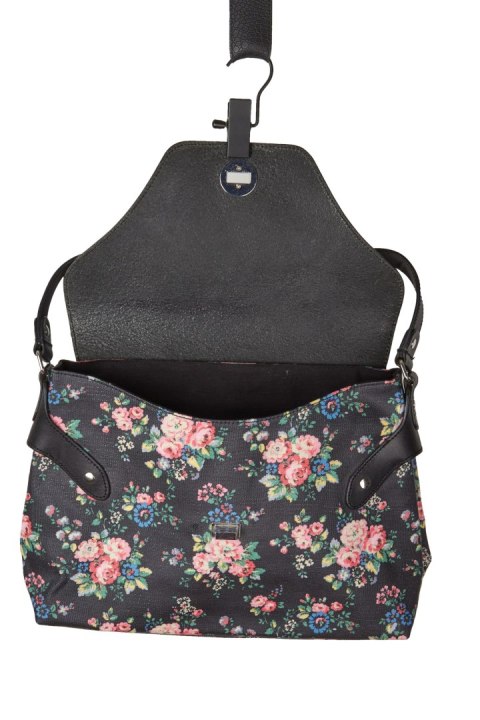 CATH KIDSTON fenomenalna kolorowa torebka elementy skórzane