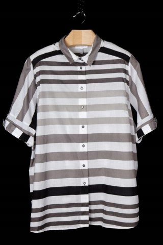 CHALOU - fenomenalna bluzka z kołnierzykiem monochromatyczna - 54