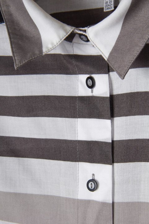 CHALOU - fenomenalna bluzka z kołnierzykiem monochromatyczna - 54