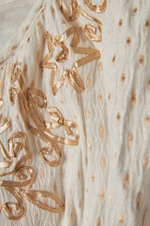 CHIC by TANTRA delikatna hiszpańska bluzka zdobiona warstwowa L