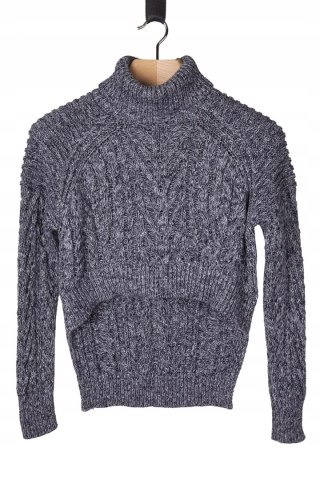 C/MEO COLLECTIVE niespotykany sweter bawełna asymetryczny S