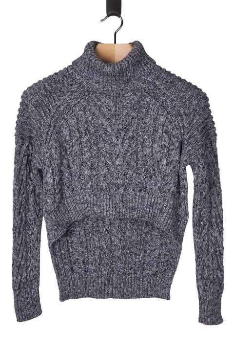 C/MEO COLLECTIVE niespotykany sweter bawełna asymetryczny S