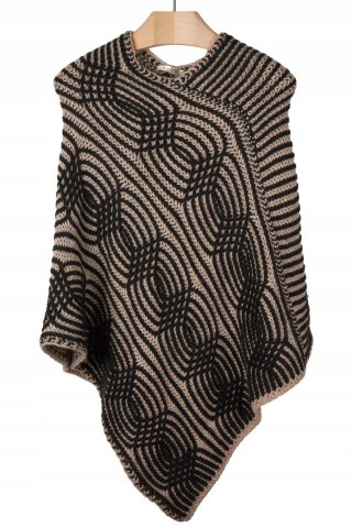 COCOGIO - niesamowity włoski sweter ponczo - S/M