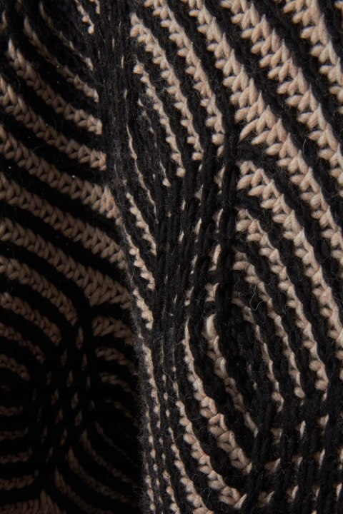 COCOGIO - niesamowity włoski sweter ponczo - S/M